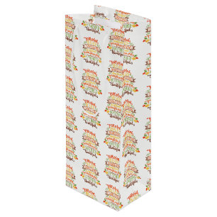 Pour Bouteille Sac cadeau Thanksgiving