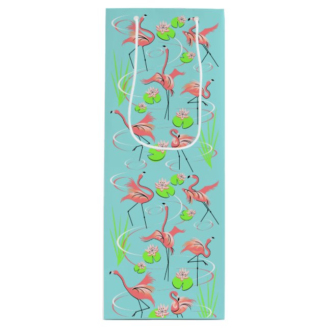 Pour Bouteille Sac cadeau vin Flamingo Fandango (Devant)