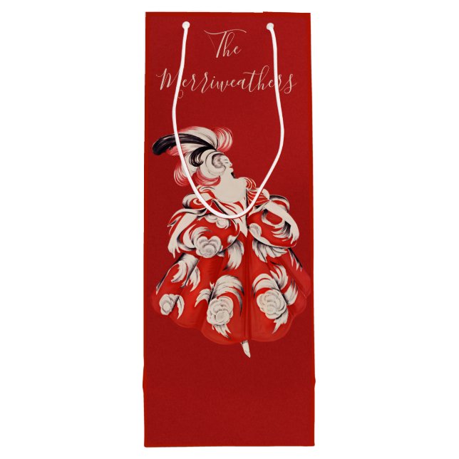 Pour Bouteille Sac Cadeau Vin Rouge Anisette (Dos)