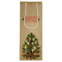 Sac cadeau Vintage Christmas Tree Vine