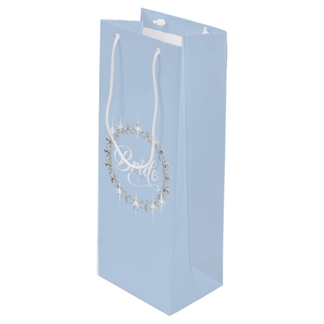 Pour Bouteille Sac de cadeau de mariée de mariage (Devant Angle)