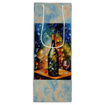 Sac de cadeau de vin artistique – Conception de nu