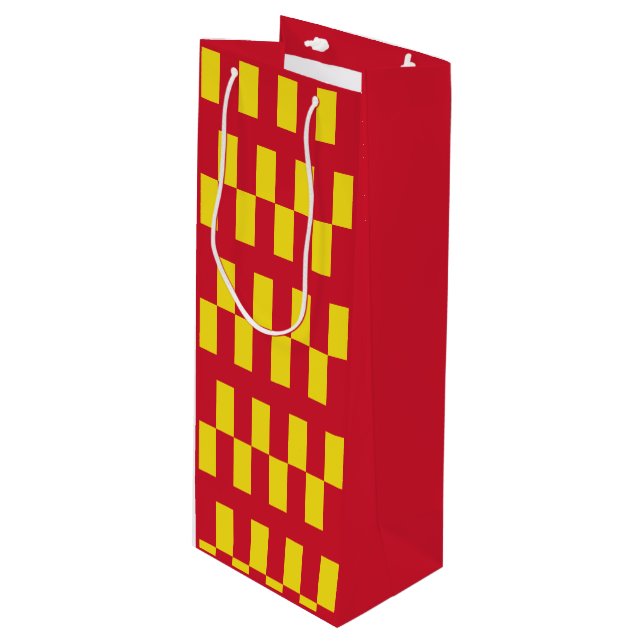 Pour Bouteille Sac de cadeau de vin de Northumberland (Devant Angle)