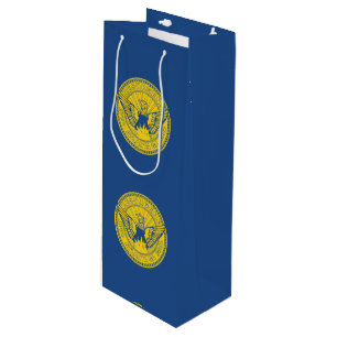Pour Bouteille Sac de cadeau de vin du drapeau d'Atlanta, Géorgie