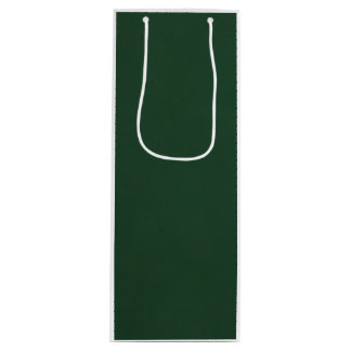 Pour Bouteille Sac de cadeau de vin Vert Chasseur Uni