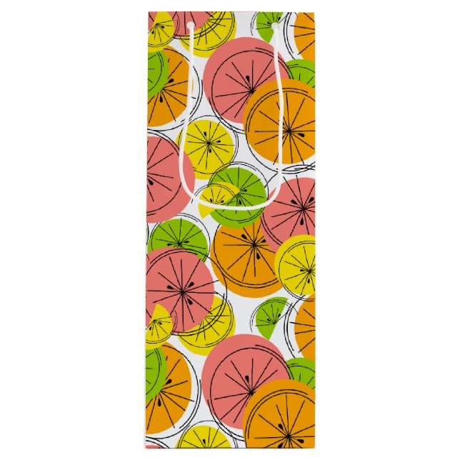 Pour Bouteille Vin de sac cadeau Citrus (Devant)