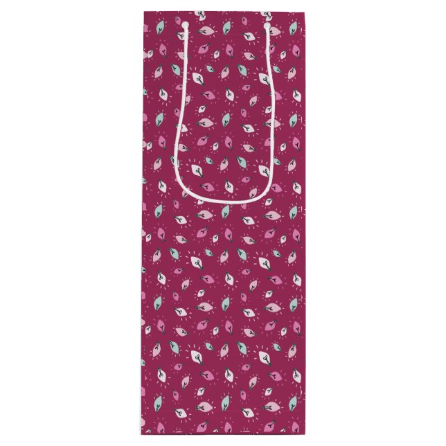 Pour Bouteille Vin Twinkle Lights Vin Cadeau Sac (Devant)