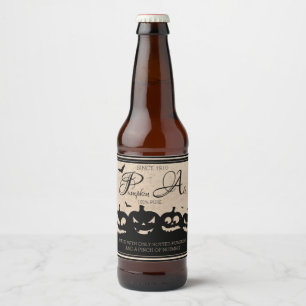 Pour Bouteilles De Bière Citrouille Ale Étiquette