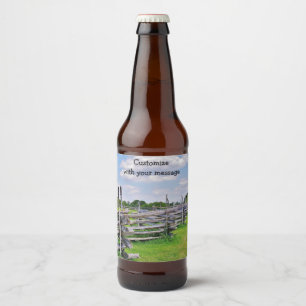 Pour Bouteilles De Bière Étiquette du vin Texas Rails