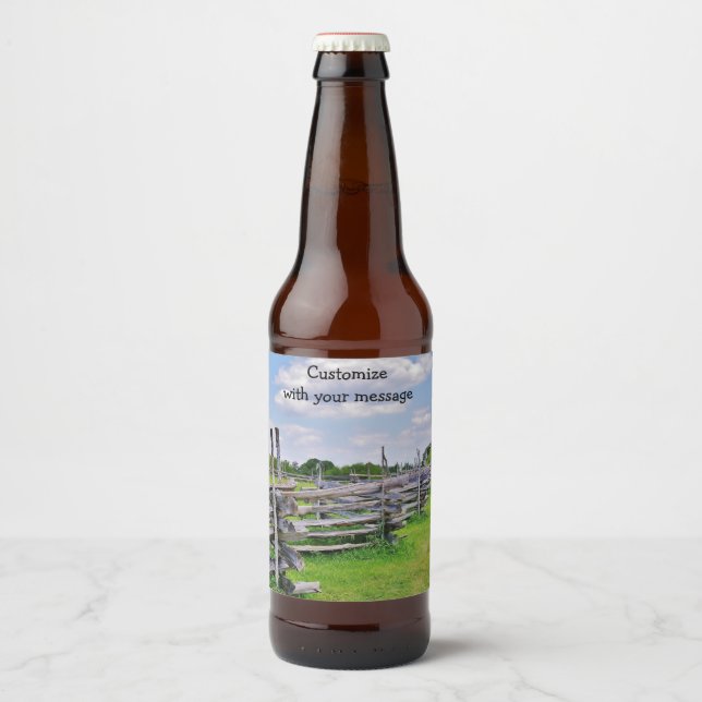 Pour Bouteilles De Bière Étiquette du vin Texas Rails (Devant)