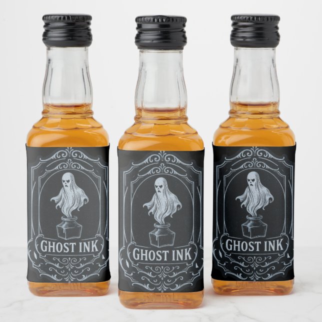 Pour Bouteilles De Liqueur Halloween Ghost étiquettes apothecaire d'encre (Bouteilles)