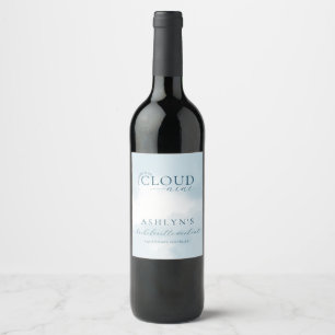 Pour Bouteilles De Vin Cloud Nine Bachelorette Weekend Wine Étiquette