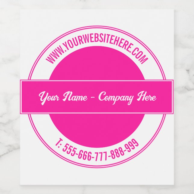 Pour Bouteilles De Vin Concevez votre propre Modèle Étiquette bouteille d (Étiquettes simples)