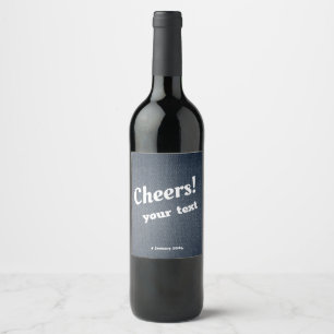 Pour Bouteilles De Vin Denim, étiquette cadeau jeans