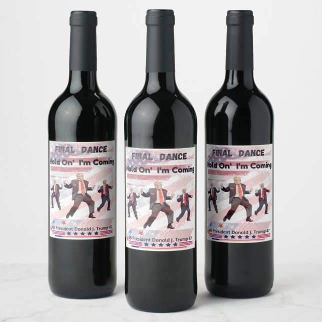 Pour Bouteilles De Vin Élection Trump Wine Food and Beverage Étiquette Se (Bouteilles)