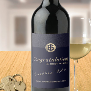 Pour Bouteilles De Vin Élégant Étiquette des congrès immobiliers