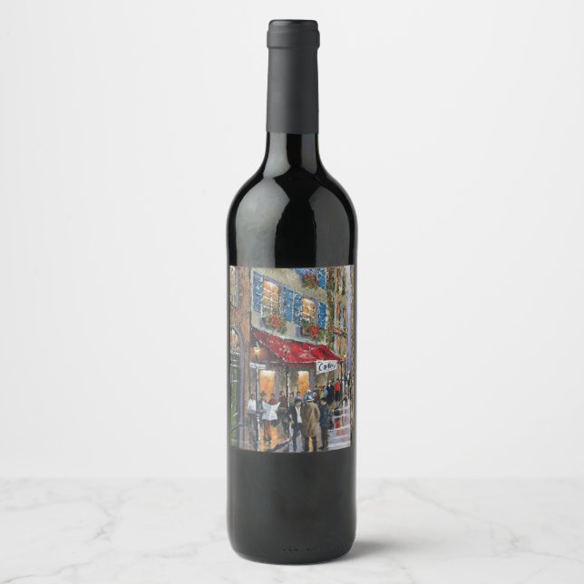 Pour Bouteilles De Vin Étiquette (Devant)