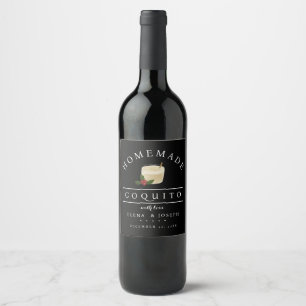 Pour Bouteilles De Vin Étiquette Coquito moderne