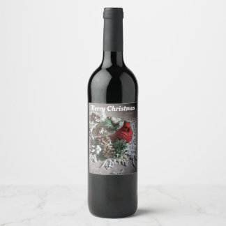 Pour Bouteilles De Vin Joyeux Noël étiquette personnalisable
