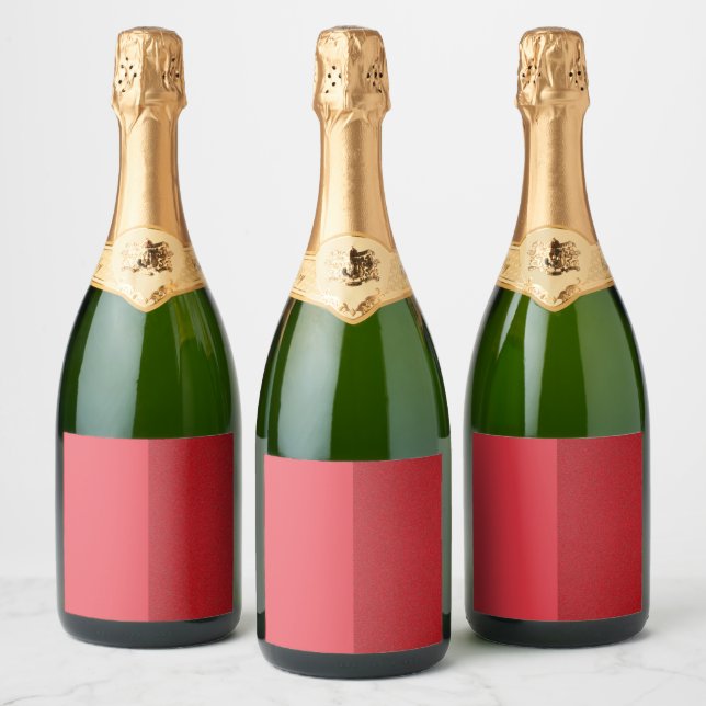 Pour Bouteilles De Vin Mousseux Étiquettes rouges tomates à double texture inversé (Bouteilles)