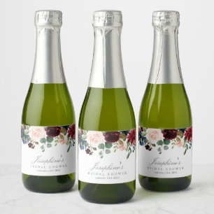 Pour Bouteilles De Vin Mousseux Hiver Elégance Mini Champagne Étiquettes bouteille
