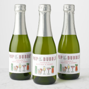 Pour Bouteilles De Vin Mousseux Pop Bubbly Bachelorette Sparkling Vins Étiquettes