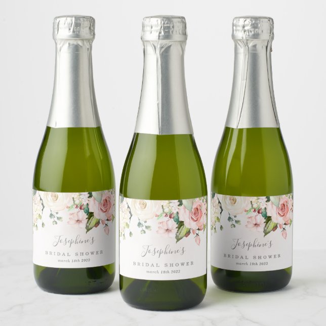Pour Bouteilles De Vin Mousseux Rose Bouquet Mini Sparkling Étiquettes bouteille d (Bouteilles)