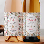 Pour Bouteilles De Vin Nordic Christmas Wine Bottle Étiquette Boire Cadea<br><div class="desc">Cette étiquette de bouteille de vin de vacances présente un design élégant d'inspiration scandi dans les tons rouge, vert et beige avec une police moderne. Ils peuvent être utilisés sur un cadeau ou ils font un décor parfait pour un dîner de Noël ou un autre événement spécial. Vous pouvez l'associer...</div>