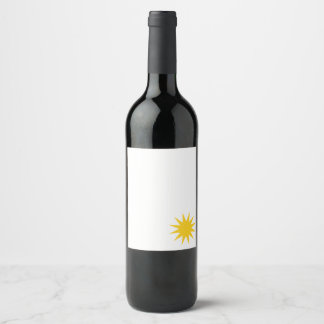 Pour Bouteilles De Vin Sun / Star - Étiquette