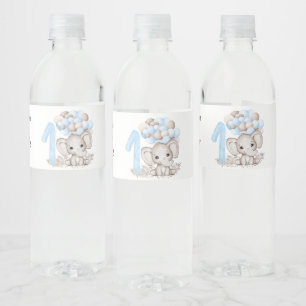 Pour Bouteilles D'eau 1ère fête d'anniversaire Garçon Étiquette de b