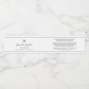 Pour Bouteilles D'eau Ajouter un logo noir Étiquette de produit