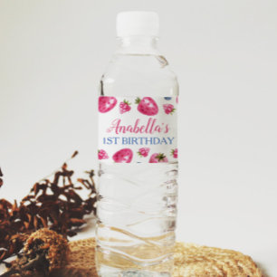 Pour Bouteilles D'eau Berry Sweet Water Bottle Étiquette fraise Annivers
