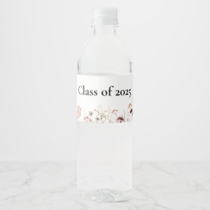 Pour Bouteilles D'eau Boho Floral Bottle Étiquette