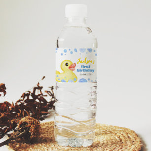Pour Bouteilles D'eau Canard en caoutchouc Anniversaire Étiquette de bou