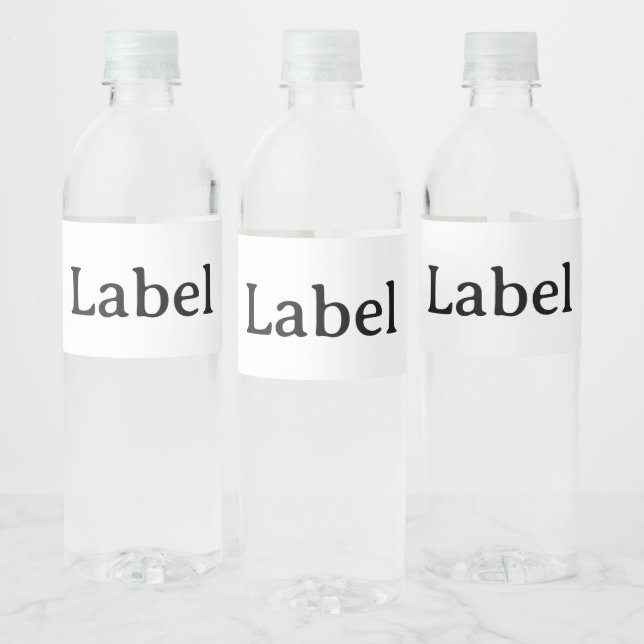 Pour Bouteilles D'eau Créez votre propre étiquette personnalisée simple  (Bouteilles)