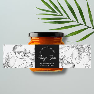 Pour Bouteilles D'eau Croquis Étiquette de enveloppement de confiture de