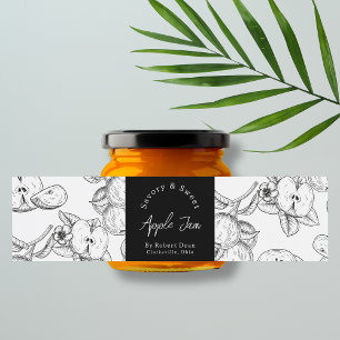 Pour Bouteilles D'eau Croquis Étiquette d'enveloppement de confiture d'A
