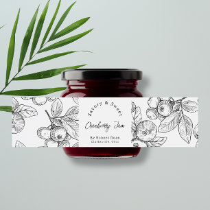 Pour Bouteilles D'eau Croquis Étiquette d'enveloppement de confiture de