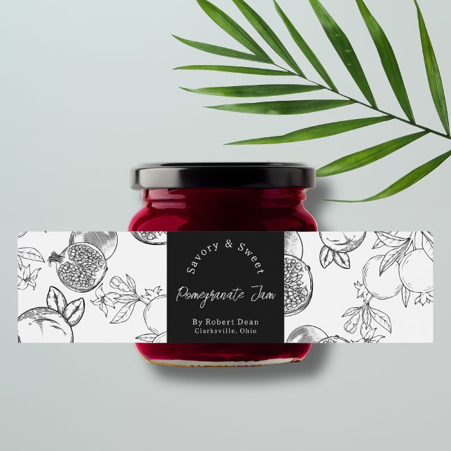 Pour Bouteilles D'eau Croquis Étiquette d'enveloppement de confiture de  (Créateur téléchargé)
