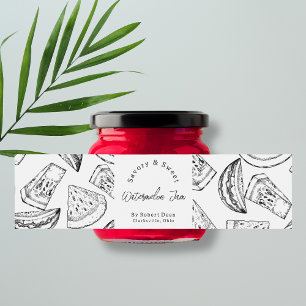 Pour Bouteilles D'eau Croquis Étiquette d'enveloppement de confiture de