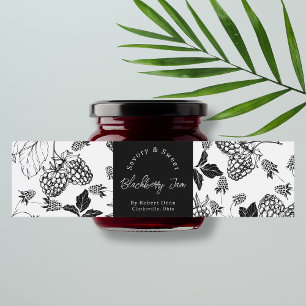 Pour Bouteilles D'eau Croquis Étiquette d'enveloppement de confiture de