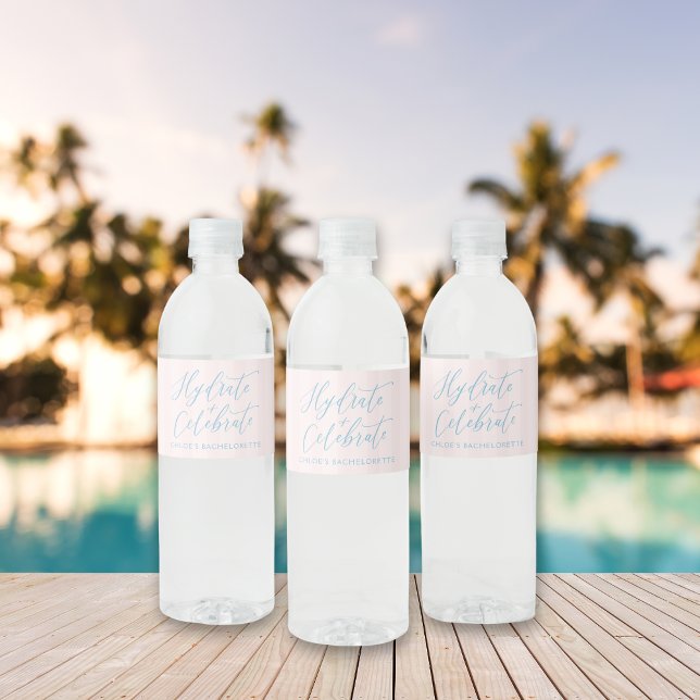 Pour Bouteilles D'eau Dernier toast sur la côte Étiquette bouteille d'ea (Last Toast on the Coast Bachelorette water bottle labels  – perfect for beach or fiesta weekend)