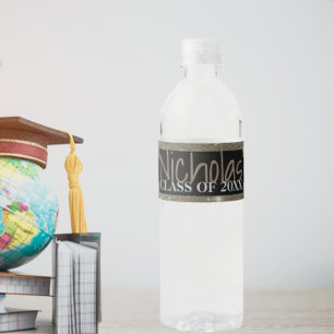 Pour Bouteilles D'eau Étiquette bouteille de graduation étoile noire bri