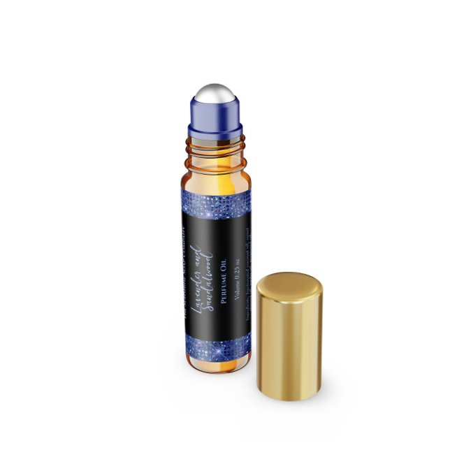 Pour Bouteilles D'eau Étiquette de flacon de parfum à rouleau pailleté n (Créateur téléchargé)