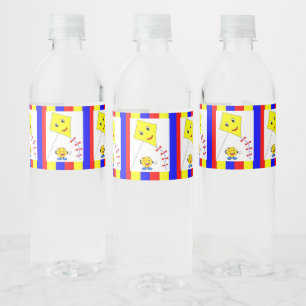 Pour Bouteilles D'eau Étiquette de nourriture et de boissons Kite Jaune