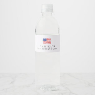 Pour Bouteilles D'eau Étiquette du drapeau américain