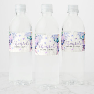 Pour Bouteilles D'eau Fête des mariées Papillons Étiquette bouteille d'e