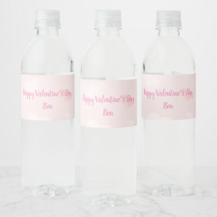 Pour Bouteilles D'eau Heureuse Sainte-Valentin Étiquette de bouteille d