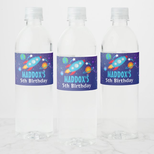 Pour Bouteilles D'eau Space Water Bottle Étiquette Galaxy (Bouteilles)