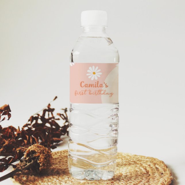 Pour Bouteilles D'eau Super Daisy Anniversaire Fête Étiquette bouteille  (Créateur téléchargé)
